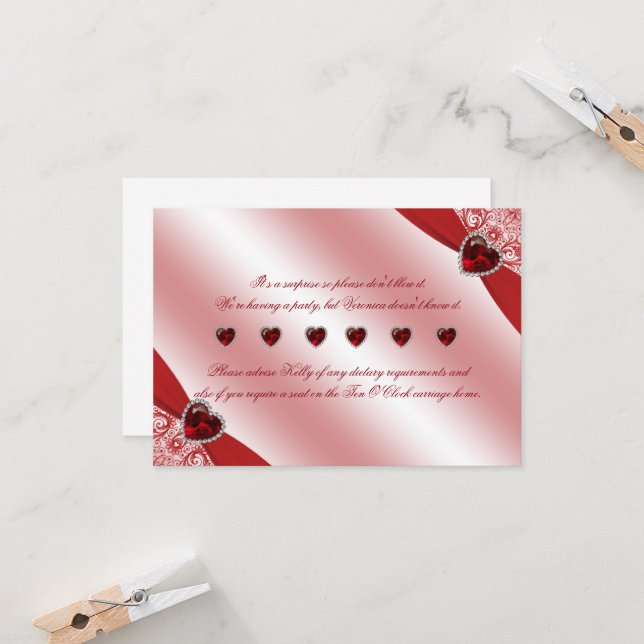 Convites Instruções Especiais para o 40º Aniversário de Bod (Frente/Verso In Situ)