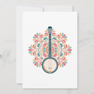 Convites Instrumento acústico banjo Música sertaneja Presen