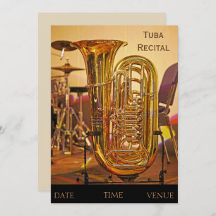 Convites Instrumento de latão de tuba Considerando