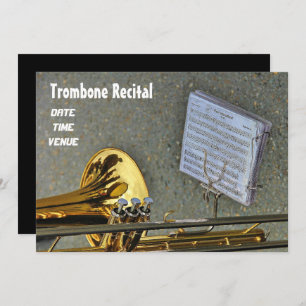 Convites Instrumento de latão Trombone