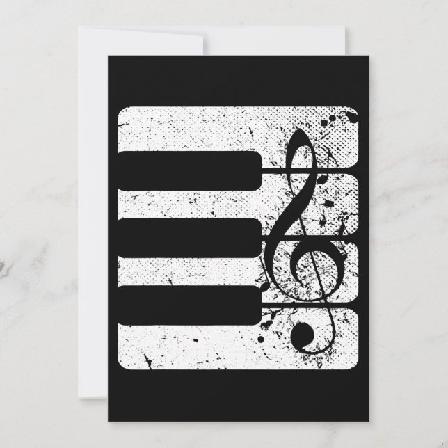 Convites Instrumento Musical de Limpeza de Cabeçalho do Pia (Frente)