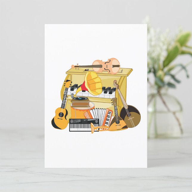 Convites Instrumentos de música (Criador carregado)