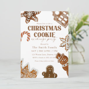 Convites Intercâmbio de Biscoitos de Natal