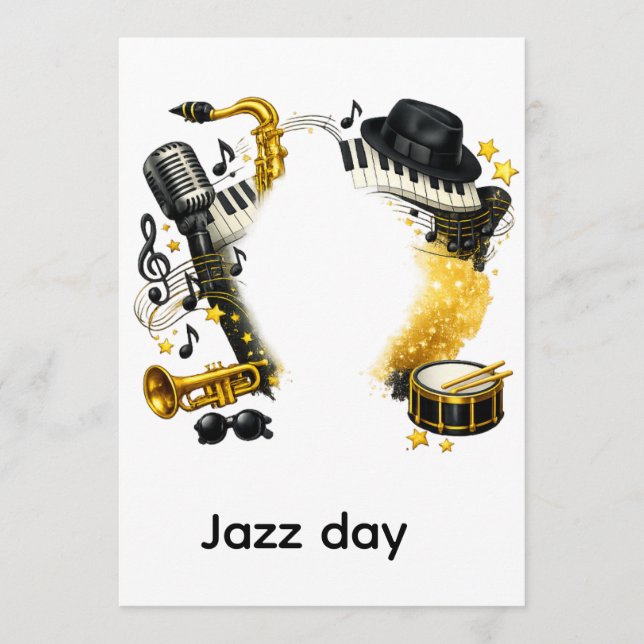 Convites international jazz day (Frente)