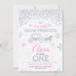 Convites Intrair a primeiro aniversario da Princesa Glitter