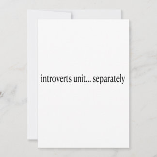 Convites "Introduzimos Unir Separadamente"