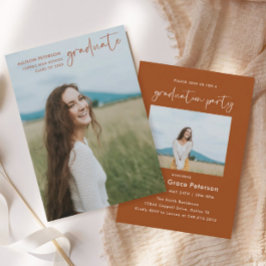 Convites Inv De Graduação De Segundo grau Laranja Mínimo Qu