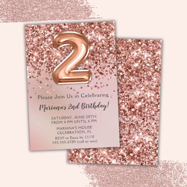 Convites Inv. Festa de segundo aniversário para Crianças Do (Criador carregado)