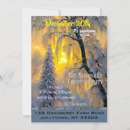 Convites Inverno da manhã Bela Festa de Natal Convide