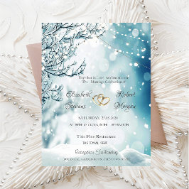 Convites Inverno Encantado, Casamento com Luzes de Corda