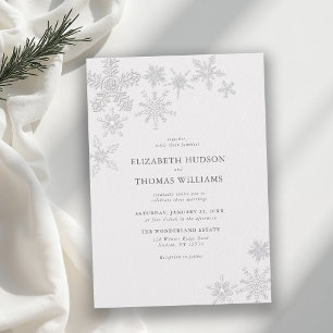 Convites Inverno Floco de Neve País das Maravilhas Casament