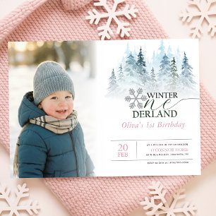 Convites Inverno Holanda Menino Menina Foto 1º Aniversário