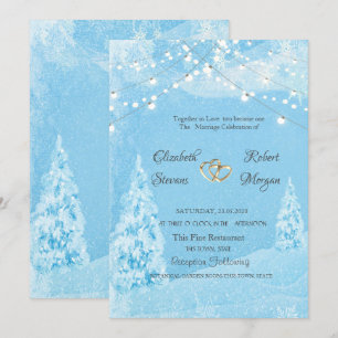 Convites Inverno Maravilhoso, Casamento de Pinheiro
