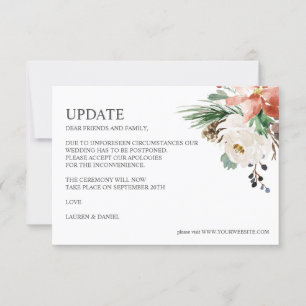 Convites Inverno Místico  ATUALIZAÇÃO DE CASAMENTO Botâ