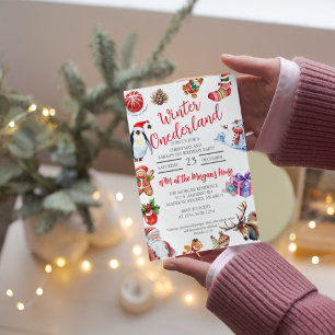 Convites Inverno Onederland Aniversário e Natal da Criança 