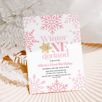 Inverno Onederland Pink Gold Floco de Neve 1º Aniv