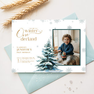 Convites Inverno Onederland Primeiro Aniversário Menino Men