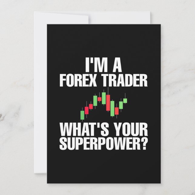 Convites Investidor Eu Sou Um Trader Forex (Frente)