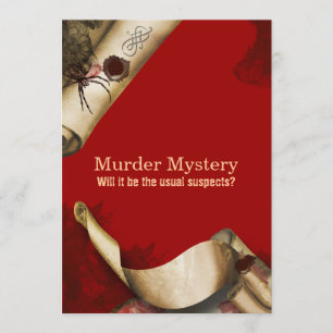 Convites Investigação do assassinato que dun a