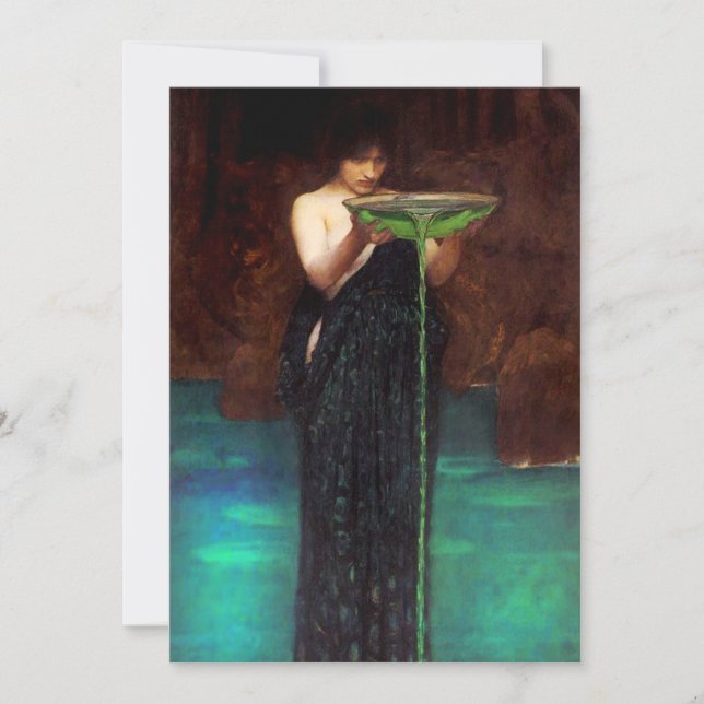 Convites Invidiosa Circe Waterhouse (Frente)