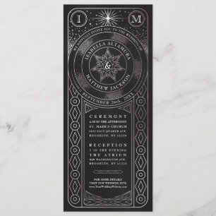 Convites Invisões de Casamento da União Celestial (Tall S