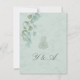 Convites Invit de Casamento do Bismillah Islâmico Eucalyptu