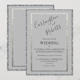 Convites Invit De Casamento Simples Moderno Mínimo De Scri