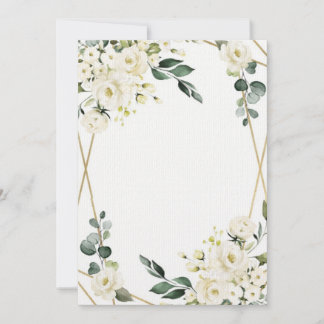 Convites Invitaciação Flores Blancas para boda