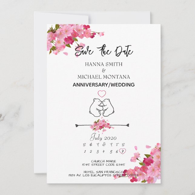 CONVITES INVITACIÓN ANNIVERSARY / ANIVERSARIO (Frente)