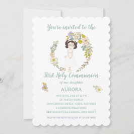 Convites Invitación AURORA Primera Comunión