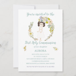 Convites Invitación AURORA Primera Comunión
