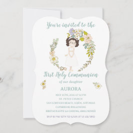 Convites Invitación AURORA Primera Comunión