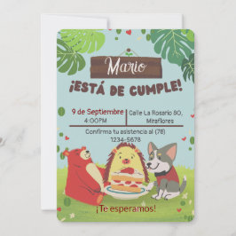Convites Invitación Cumpleaños Infantil para niño- Fiesta