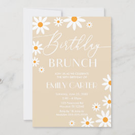 Convites Invitación Daisies Birthday Brunch Party Invitatio
