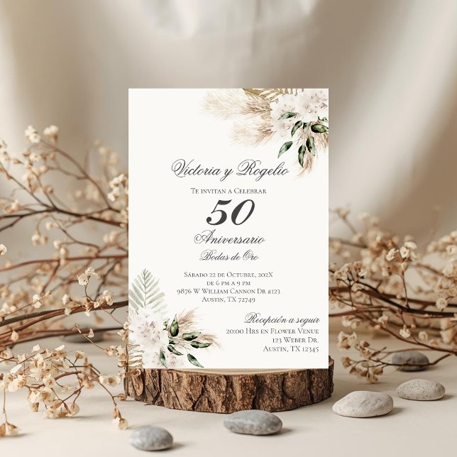 Convites Invitación de 50 Aniversario de Bodas (Criador carregado)