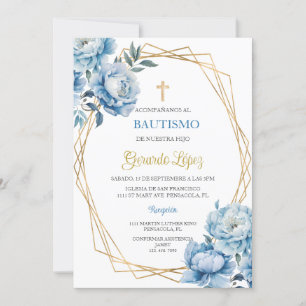 Convites Invitación de bautismo para niño