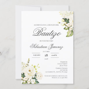 Convites Invitación de bautizo en español