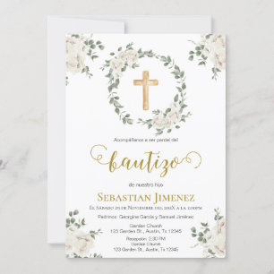 Convites Invitación de bautizo en español