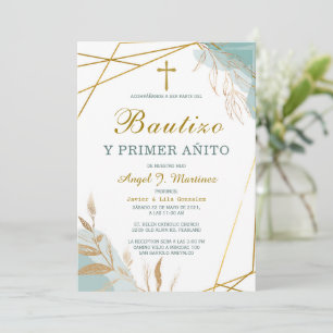 Convites Invitación de Bautizo Y Primer Añito