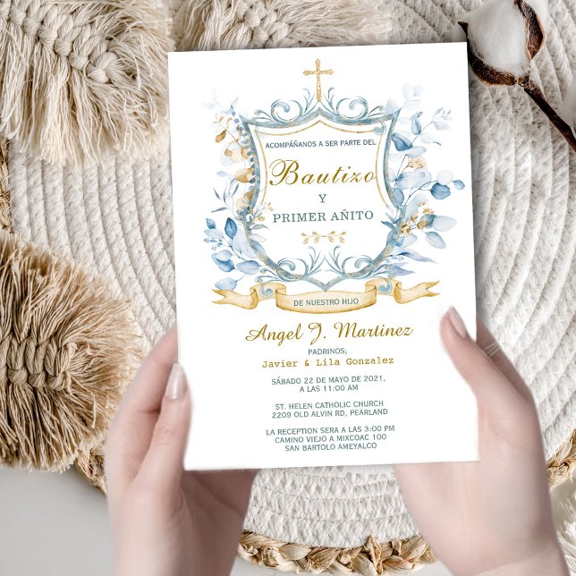 Convites Invitación de Bautizo Y Primer Añito (Criador carregado)