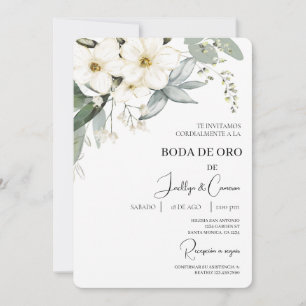Convites Invitación de boda de oro