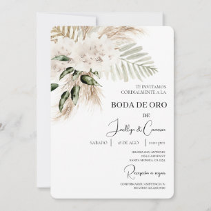 Convites Invitación de boda de oro
