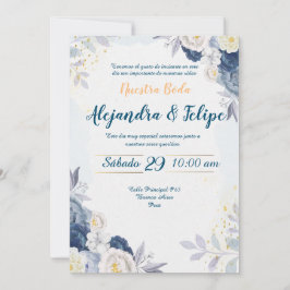Convites Invitación de Boda Elegante y Personalizada