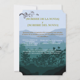 Convites Invitación de Boda Rústica Elegante