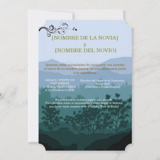 Convites Invitación de Boda Rústica Elegante