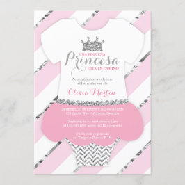 Convites Invitación de Chá de fraldas para una Princes