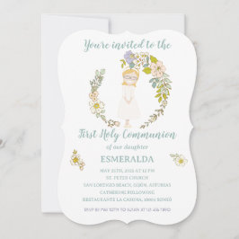 Convites Invitación de Comunión ESMERALDA