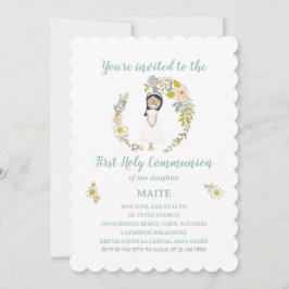 Convites Invitación de Comunión MAITE