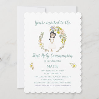 Convites Invitación de Comunión MAITE