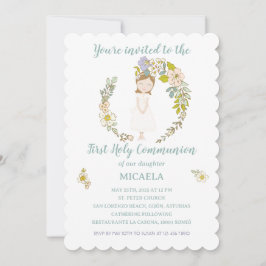 Convites Invitación de Comunión MICAELA